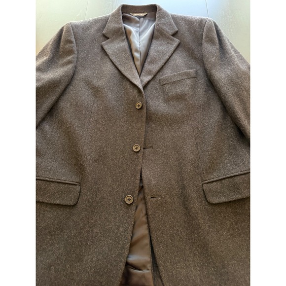 Eddie Bauer Wool Cashmere Blazer Mens 44T Dark Gray 3-Button Sport Coat Jacket - Picture 9 of 15